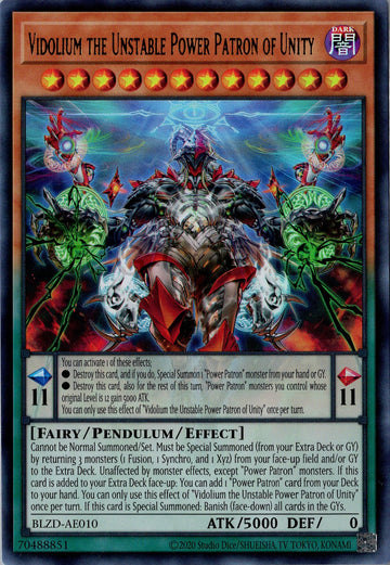 BLZD-AE010 Vidolium the Unstable Power Patron of Unity [UR]